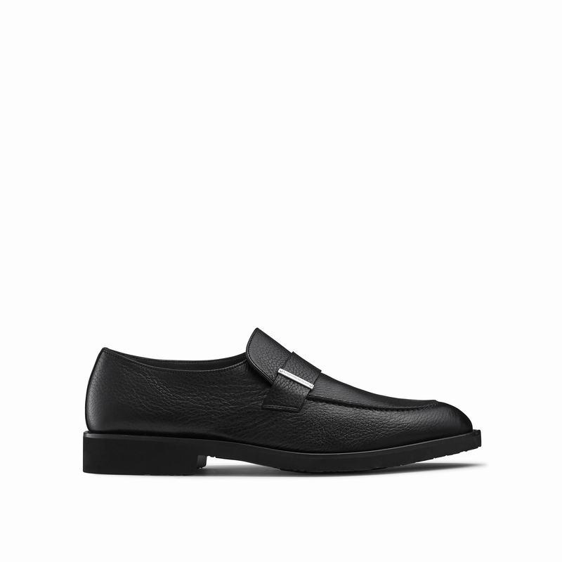 Russell & Bromley Domain Luxury Loafers Mens Black [CKG8560GX]